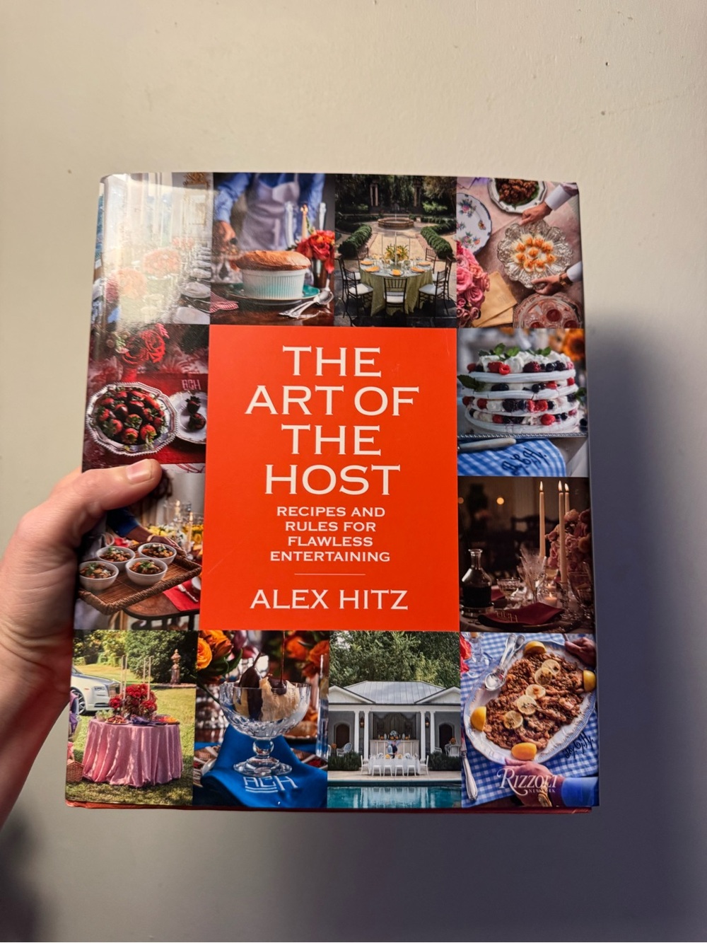 The Art of the Host by - Orange Hardcover Entertaining Cookbook